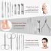 16pcs Stainless Steel Professional Nail Clippers Manicure Set Manicure & Pedicure Care Tools Set Grooming Kit for Thick Fingernail Toenail Men Women Travel Nail Clipper Set with Portable Folding Bag - Buy Online on SooperMarket.com