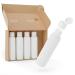 Kunz Packaging travel bottles 100 ml bottles for aircraft travel - 5 Set travel bottles for filling - travel containers for liquids - silicone -free travel Bottles (5 Set)
