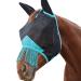 WeatherBeeta ComFiTec Deluxe Fine Mesh Mask with Ears & Tassels Black/Turquoise Cob Cob Black/Turquoise