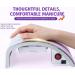 Saviland 80W Nail Dust Collector - Powerful Salon Dust Extractor with 2 Fans, 2 Bags, One Button Control for Acrylic, Dip Powder, Gel Polish - Purple - Buy Online on SooperMarket.com