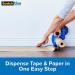 ScotchBlue Painter's Tape and Paper Dispenser  Applies Masking Paper with Painter s Tape to Protect and Cover Surfaces  Tape Dispenser Includes Plastic Blade  Fits 12 Inch Masking Paper - Buy Online on SooperMarket.com