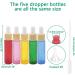 Rowiz 10PCS 10ml Matt Color Glass Dropper Bottles Perfume Aromatherapy Cosmetic Container Essential Oils Sample Bottles with Pure Dropper Sample Tubes&Wood Color Screw Cap 5 Colors - Buy Online on SooperMarket.com