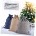 OATIPHO Santa Bags 1 Set Christmas Bag Candy Favor Bags Chrismas Bags Cotton and Linen Bag Christmas Tree 14X10X1cm Assorted Color 01 - Buy Online on SooperMarket.com
