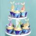 Cyodoos 25Pcs Mermaid Tails Cupcake Toppers Mermaid Tail for Mermaid Party Decoration Baby Shower Party Supplies (two-sided) - Buy Online on SooperMarket.com