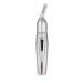 ConairMAN All-in-One Personal Trimmer for Men for Neckline and Eyebrow Hair Trimmer 3 piece Men's Grooming Kit Battery-Powered Silver/Black 1 Count (Pack of 1)