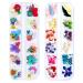 iFancer 108 Pcs Dried Flowers for Resin Nail Art 62 Colors 3D Dry Flowers for Nails 2 Boxes Small Tiny Dried Flowers for Nail Art Little Pressed Real Natural Flower Nail Art Design Decoration Supplies 2 Boxes 108pcs
