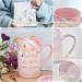 Shop Bokalaka Pink Ceramic Coffee Cup for Mom - Perfect Mother's Day Gift | 400ml with Lid Spoon & Gift Box - Best Mom in the World! - Buy Online on SooperMarket.com