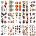 400 Halloween Temporary Tattoos for Kids - Non-Toxic Stickers for Makeup, Party Cosplay, Face Decals - Halloween Favors for Boys and Girls - Cartoon Designs - Buy Online on SooperMarket.com