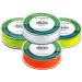 Piscifun Braided Fly Line Backing 20lb/100yd - Orange/White/Fluorescent Yellow - Strong and Durable - Buy Online on SooperMarket.com