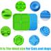 Licky Mats Slow Feeder for Dogs Premium Lick Pad with Suction Cups for Dog Anxiety Relief Slow Feeder Dog Bowls Bathing Grooming and Training 2 Pack (Blue Green) - Buy Online on SooperMarket.com