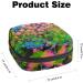 Floral Abstract Sanitary Napkin Storage Bag | Menstrual Cup Pouch | Nursing Pad Holder | Period Bag for Women & Girls - Multi-colored - Buy Online on SooperMarket.com