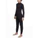 Sherwood underwear set for children i 2-part i functional underwear i Long-sleeved underwear i ideal in cold i sweat suit I black 164 black