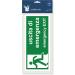 Pubblimania Emergency Exit Sticker - Durable PVC for Indoor/Outdoor Use (29cm x 13cm) | International Shipping Available - Buy Online on SooperMarket.com
