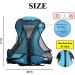OMOUBOI Inflatable Snorkel Vest for Adults - Blue | Buoyancy Jacket for Kayaking, Swimming & Snorkeling | Portable Diving Gear | 96-220 lbs - Buy Online on SooperMarket.com