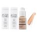 Phooera Fulll Coverage Liquid foundation Matte Finish Concealer Long wear 24hrs Oil Controlling Naturally Flawless Lightweigt Feel Buildable Fond de teint (2 X 103)