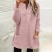 AMhomely Women's Plus Size Double Fleece Hooded Jumper - Pink 3XL - Buy Online on SooperMarket.com