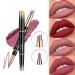 Waterproof Long-Lasting Matte Lip Liner Pencil - Moisturizing Lipstick Cosmetic (#03) - Buy Online on SooperMarket.com