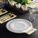 125 Piece Gold Dinnerware Party Set - Elegant Disposable Plates and Silverware for 25 Guests - Perfect for Weddings and Birthday Parties - Buy Online on SooperMarket.com