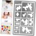 EXCEART Camouflage Spray Board Models Stencils for Crafts Painting Templates Washable Template Paper As Shown 8.50X5.50X0.20CM - Buy Online on SooperMarket.com