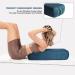 JELS Premium Yoga Bolster Pillow for Restorative & Yin Yoga | Machine Washable & Supportive Meditation Cushion | Sapphire - Buy Online on SooperMarket.com