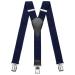 Sencillo Suspenders Men with Strong Clips Y-Shape Dark Blue