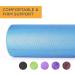 Maximo Fitness 18 x 6 High Density Foam Roller for Trigger Point Massage | Muscle & Back Roller for Yoga, Pilates & Physical Therapy | Blue - Buy Online on SooperMarket.com