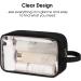 Narwey Clear Travel Toiletry Bag for Women - Black Makeup Organizer Dopp Kit for Toiletries & Cosmetics - Buy Online on SooperMarket.com