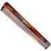 Kent Brushes Handmade Combs Range 4T Medium Size Coarse and Fine Comb Brown 1 Count (Pack of 1)