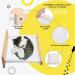 COZIWOW Wall Mounted Cat Hammock Bed - Sturdy Kitty Shelf for Sleeping & Playing | Premium Kitten Furniture - Holds up to 22 lbs | White Flannel - Buy Online on SooperMarket.com