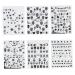 Halloween Nail Art Stickers Glow in The Dark Nail Decals 3D Self-Adhesive Fluorescent Nail Stickers Skull Spider Witch Ghost Pumpkin Bat Snake Nail Design for Women and Girls DIY Acrylic Nail