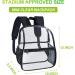 Stadium Approved Clear Mini Backpack with Adjustable Straps - Perfect for Concerts, Sports, Work, and Security - Buy Online on SooperMarket.com