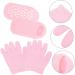 COOLHIYA 1 Set Moisturizing Gloves & Socks spa Gloves Men Essential Oils Hand lotions Men Lotion Hydrating Lotion Mittens for Men Pink Lotion Socks Polyester and Gel Dry Hands Man - Buy Online on SooperMarket.com