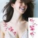Large Temporary Flower Tattoos for Women - Lily, Peach, Plum, Peony Designs | 6 Sheets - Buy Online on SooperMarket.com