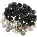 Tie Tacks Blank Pins - 50 Pairs with PVC Rubber Pin Backs for Badge Insignia DIY Crafts - Buy Online on SooperMarket.com