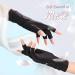 Buy MelodySusie Premium UV Gloves for Nails - Professional UPF 99+ Protection Cool Fabric Fingerless Anti-UV Glove for Manicures - Protect Your Hands from UV Harm - Buy Online on SooperMarket.com