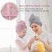 JEFFSUN Microfiber Hair Towel Wrap 2 Pack - Super Absorbent Hair Turban for Women & Girls - Quick Dry for Curly, Long, Thick, Frizzy Hair - Grey & Stripes - Buy Online on SooperMarket.com