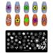 RUNRAYAY Sakura Nail Art Stamping Plate Stamping Template Flower Fashion Design Template Image Plate Nail Art Tools