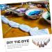 NUOBESTY Textiles Dying Supplies 24pcs Tie Dye Powder Color Powder Cable Tie Aldult Child DIY Tie-dye Pigment - Buy Online on SooperMarket.com
