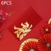 Folpus 6X Chinese Lunar New Year Red Envelopes Red Pockets Present Best Wishes Hong Bao for Graduation Spring Festival Birthday Style A - Buy Online on SooperMarket.com