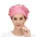 MUKJHOI Adjustable Working Caps Tie Back Cover Hair Bouffant Hats Sweatband for Women Men One Size Fit All - 46 Red