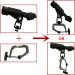 Fishing Boat Rod Holder 2 Pack - 360 Adjustable Large Clamp Opening Foldable Fishing Rod Stand - Buy Online on SooperMarket.com