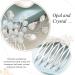 Easedaily Silver Crystal Bridal Hair Comb - Opal Wedding Hair Piece for Women and Bridesmaids - Buy Online on SooperMarket.com