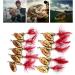 10PCS Spinner Lures Metal Bait Sequins Spinner Fishing Lures Fishing Lures Fishing Accessories Fishing Spinners Lifelike Fishing Bait Crankbaits Set for Outdoor Fishing Red - Buy Online on SooperMarket.com