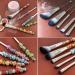 Beaded Cosmetic Brush Metal Handle Makeup Brush Perfect For Contouring Defining Blending Concealer Brush - Buy Online on SooperMarket.com