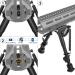 Feyachi B13 Mlok Bipod 6-9 Inch - Lightweight Rifle Bipod for Hunting and Shooting - Direct Mlok System Attachment - Buy Online on SooperMarket.com