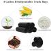 Fyy Garbage Bags - 100 Count | 5 Rolls of Black Waste Bags for Kitchen Bathroom Office | Durable 4 Gallon Size (45x50 cm) - Ideal for 3L 5L 8L 9L 10L Use - Buy Online on SooperMarket.com