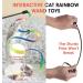 Amaxiu Cat Wand Toy Set Interactive Cat Wand Toy with Rainbow Ribbon String Rainbow Cloth String Leopard Print Cloth String for Small Cats Kittens Indoor Training Catcher(3 Packs) - Buy Online on SooperMarket.com