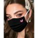 50Pcs Cute Heart Printed Black Disposable Face Masks for Men and Women - Mouth Protection Design (F) - Buy Online on SooperMarket.com