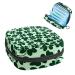Clover Icons Pattern Sanitary Napkin Storage Bag Feminine Menstrual Cup Pouches Nursing Pad Holder Tampon Bags Portable Period Bag for Women Teen Girls 1Pcs Multi-colored 15