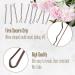150 Wave Shape Hairpins - Brown Metal Bobby Pins Set for Kids & Girls | Stylish Hair Accessories for Salons - Buy Online on SooperMarket.com